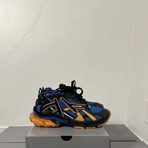 New Balenciaga Runner Low Blue Orange Black Sneakers 11/44